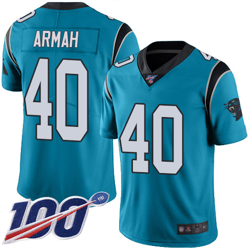 Carolina Panthers Limited Blue Youth Alex Armah Jersey NFL Football #40 100th Season Rush Vapor Untouchable->carolina panthers->NFL Jersey